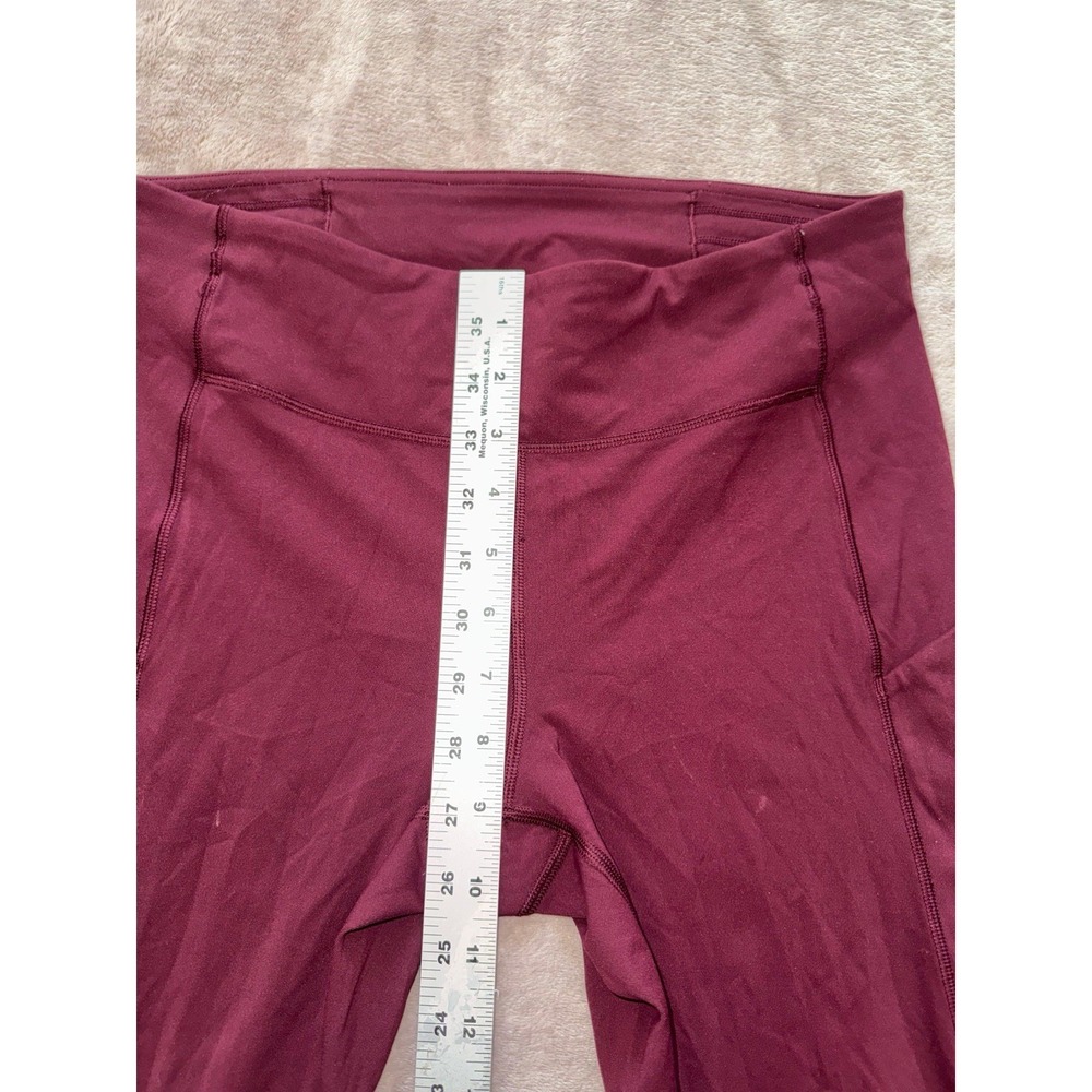Lululemon Women's Speed Up Tight Red Maroon Full-On Luxtreme‎ Size 8 Tall - Picture 9 of 11